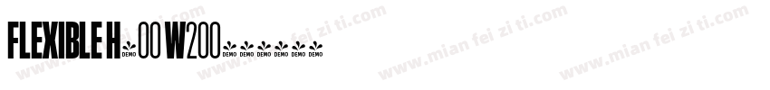 Flexible H400 W200字体转换